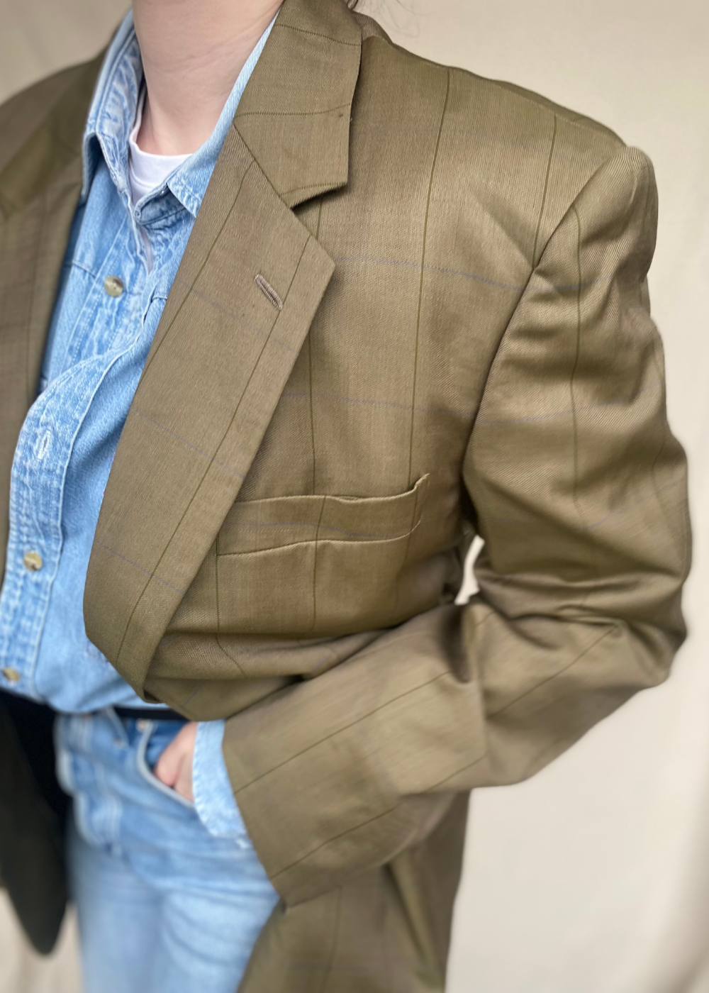 Groene blazer - maat L/XL