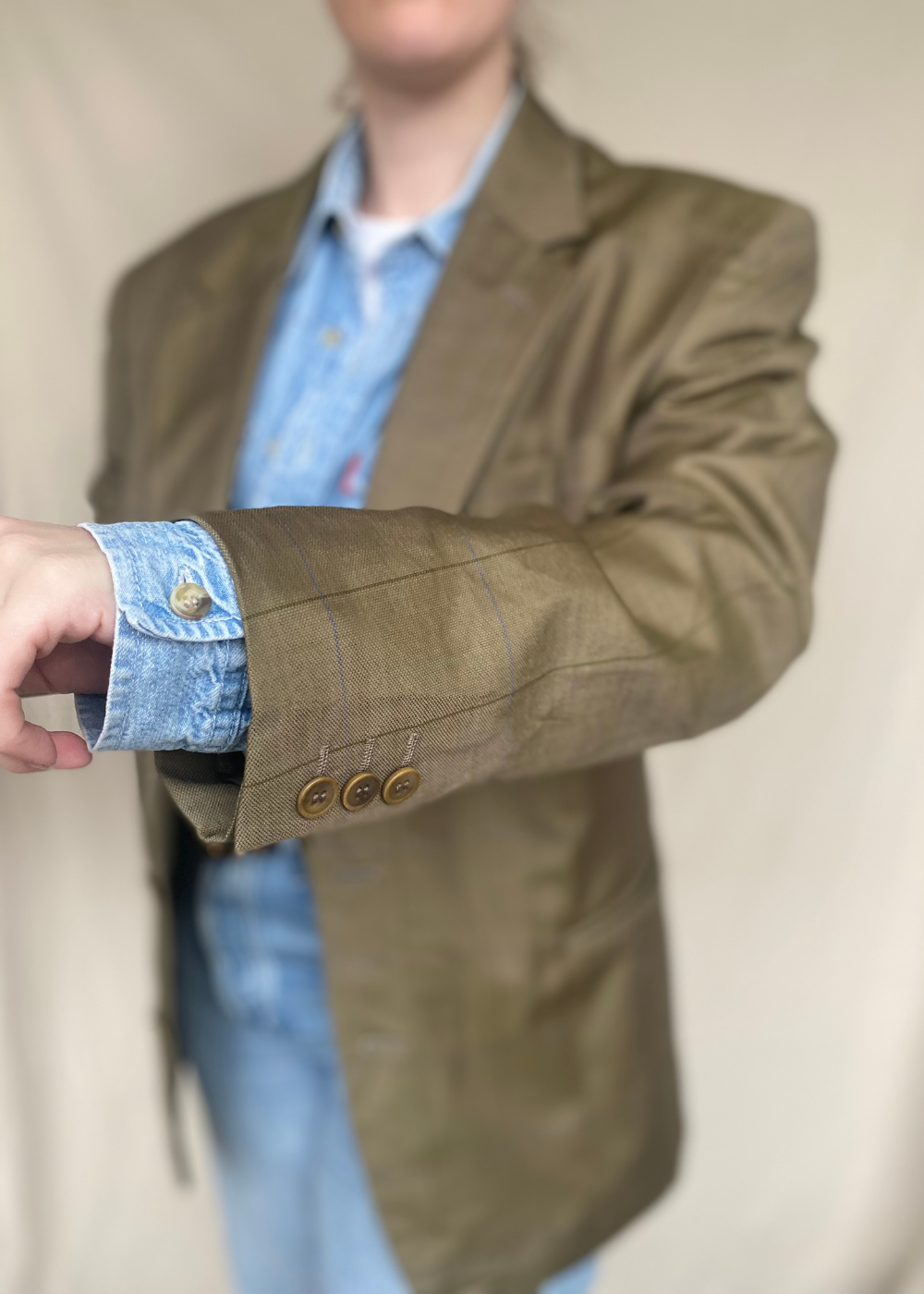 Groene blazer - maat L/XL