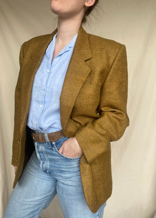 Okergele blazer - maat L/XL