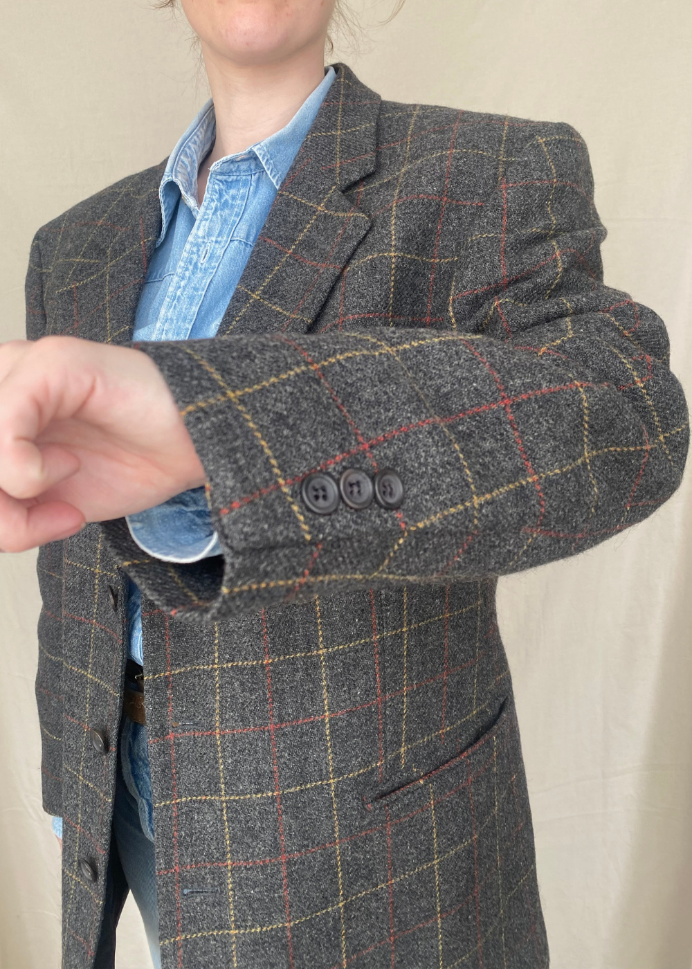 Geruiten blazer - maat L/XL