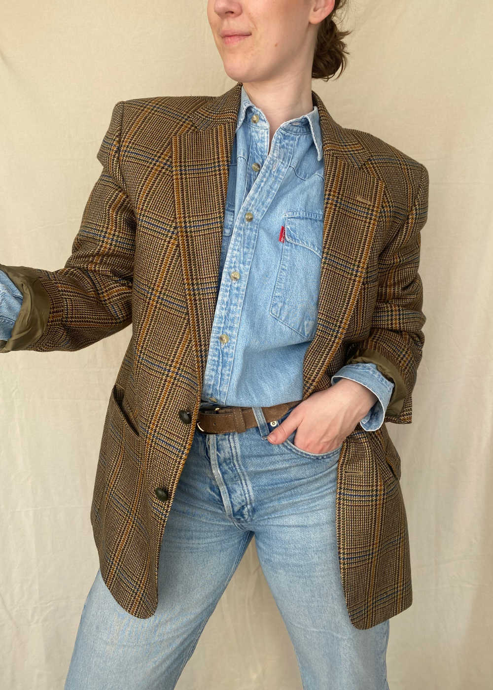 Geruiten blazer - maat L/XL