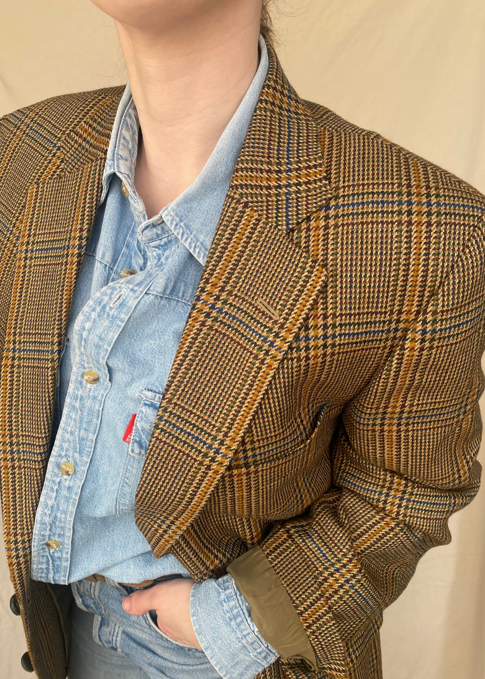 Geruiten blazer - maat L/XL