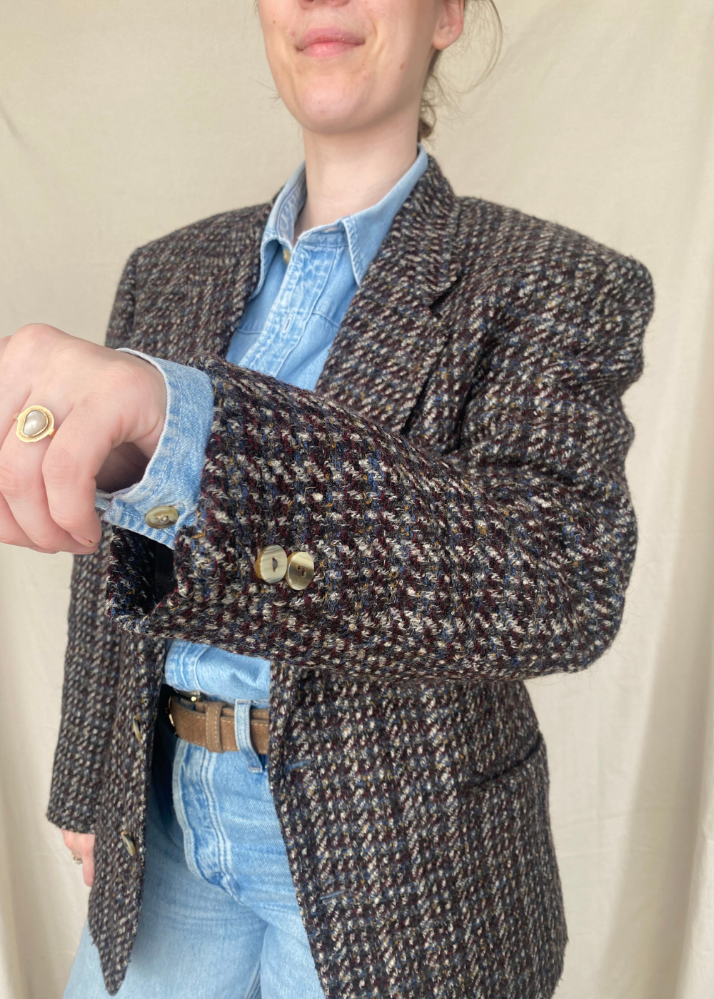 Tweed blazer - maat L/XL