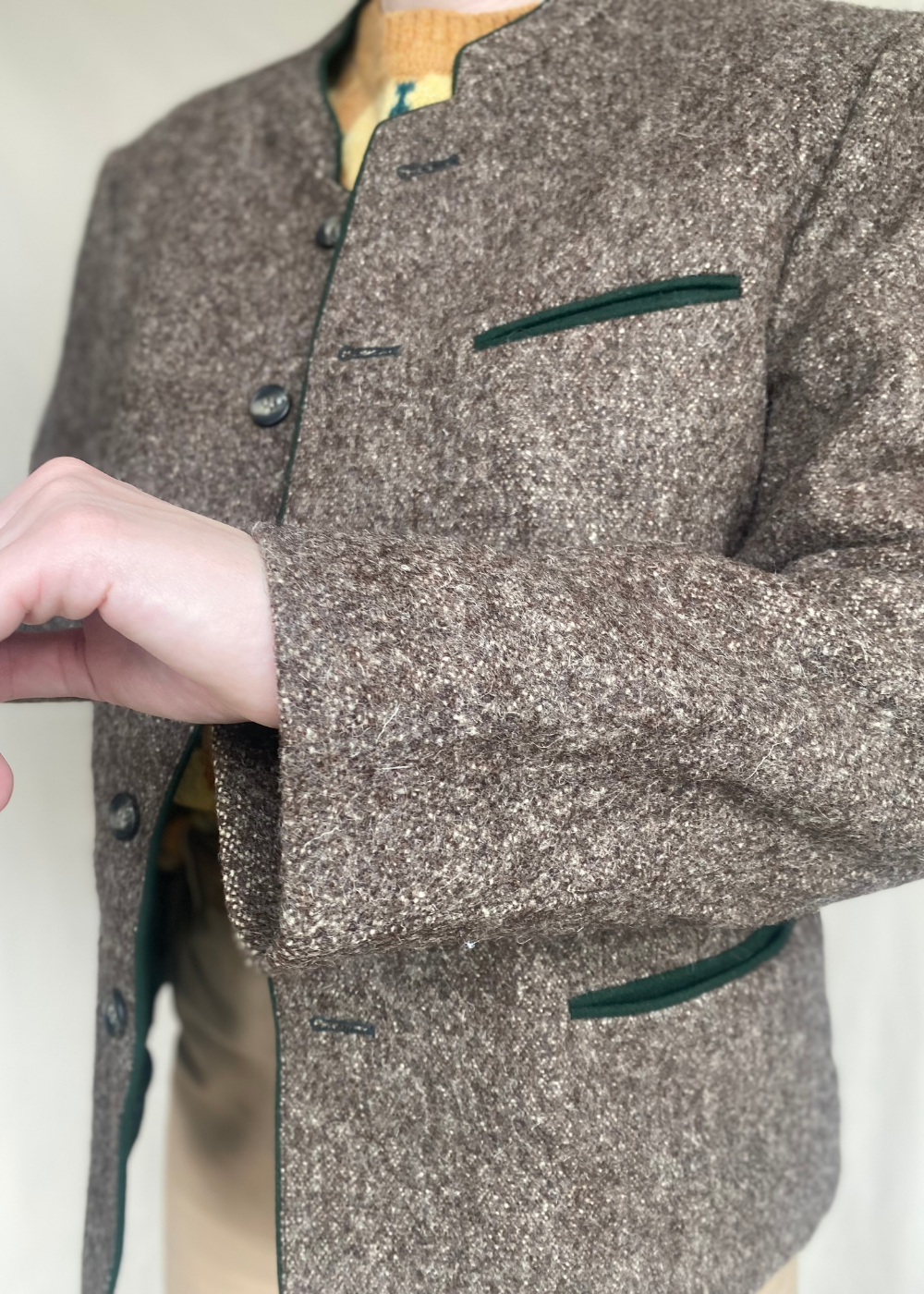 Bruin willen blazer/jas - maat L