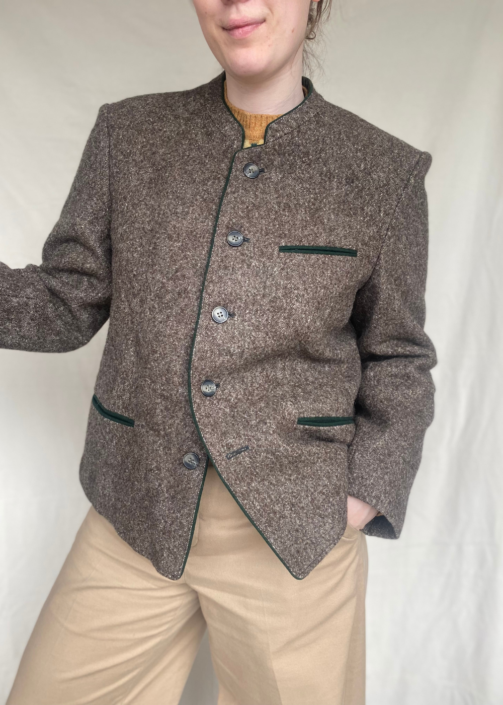 Bruin willen blazer/jas - maat L