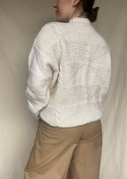 Wit gebreide trui - maat L/XL