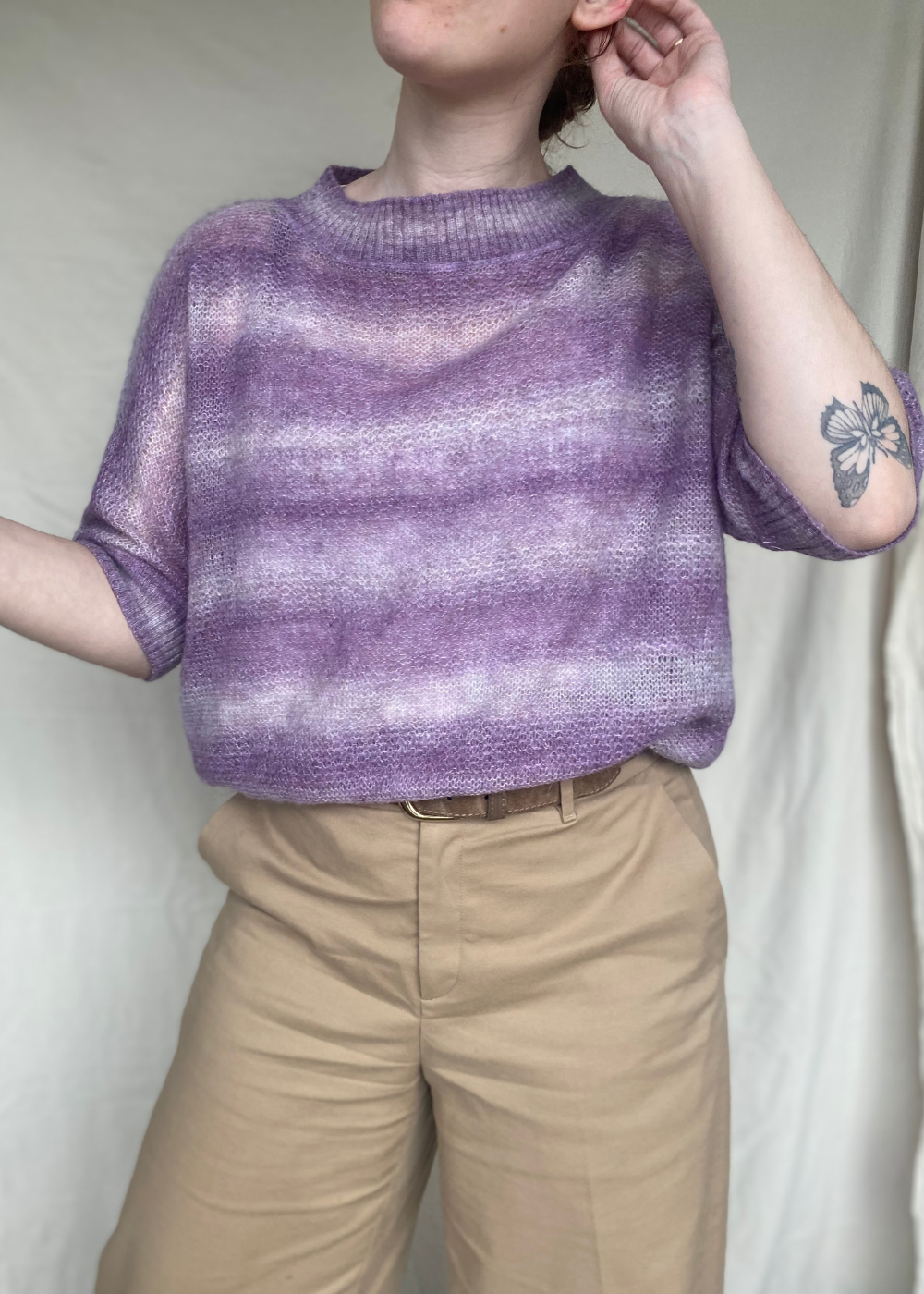 Mohairblend trui - maat M/L