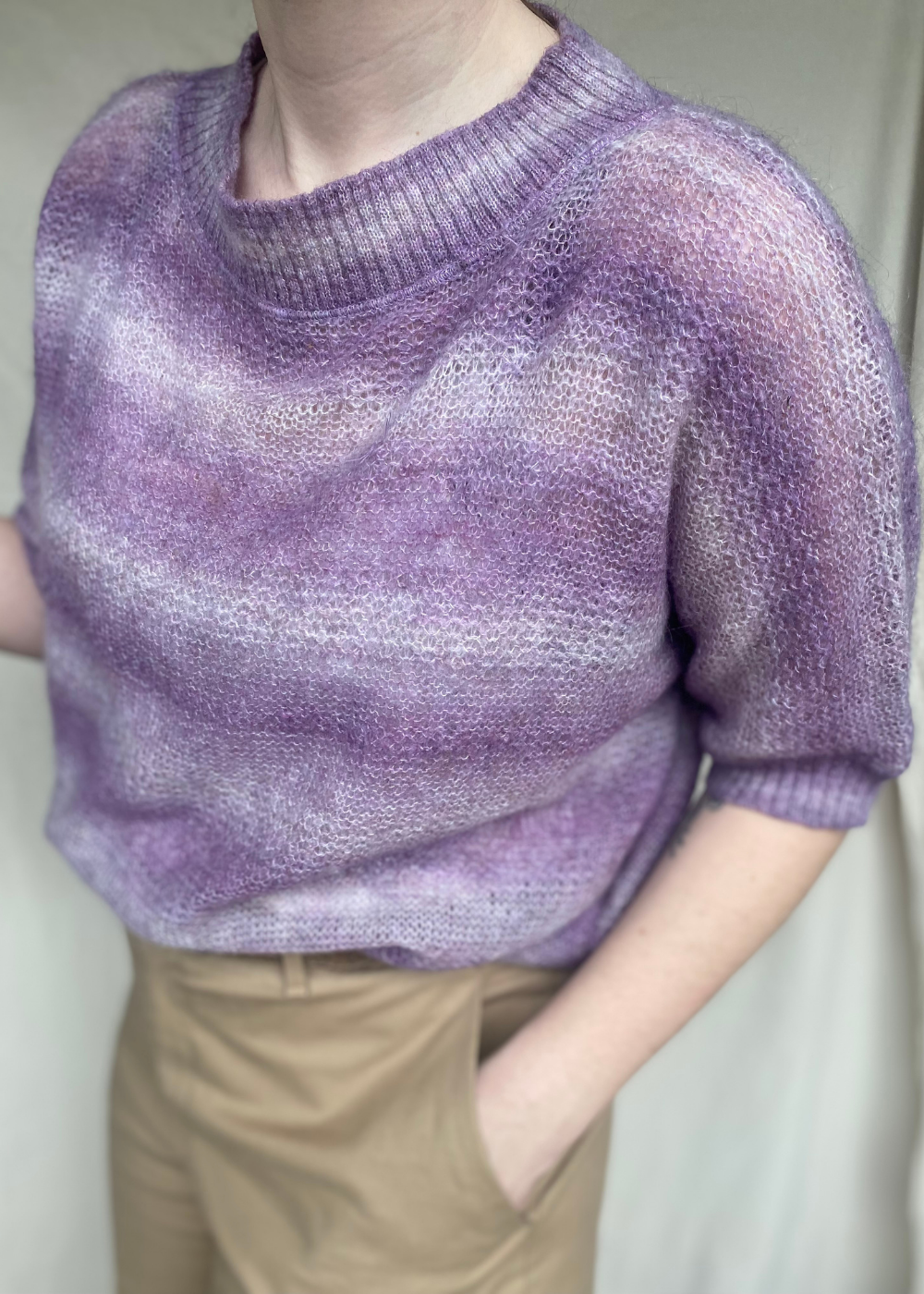 Mohairblend trui - maat M/L