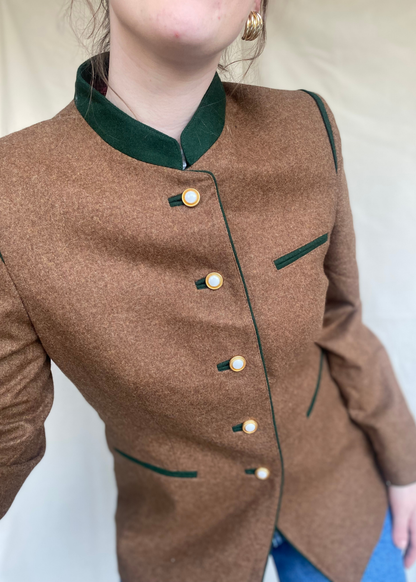 Wollen blazer - maat M/L