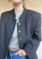 Antraciet wollen blazer - maat XL