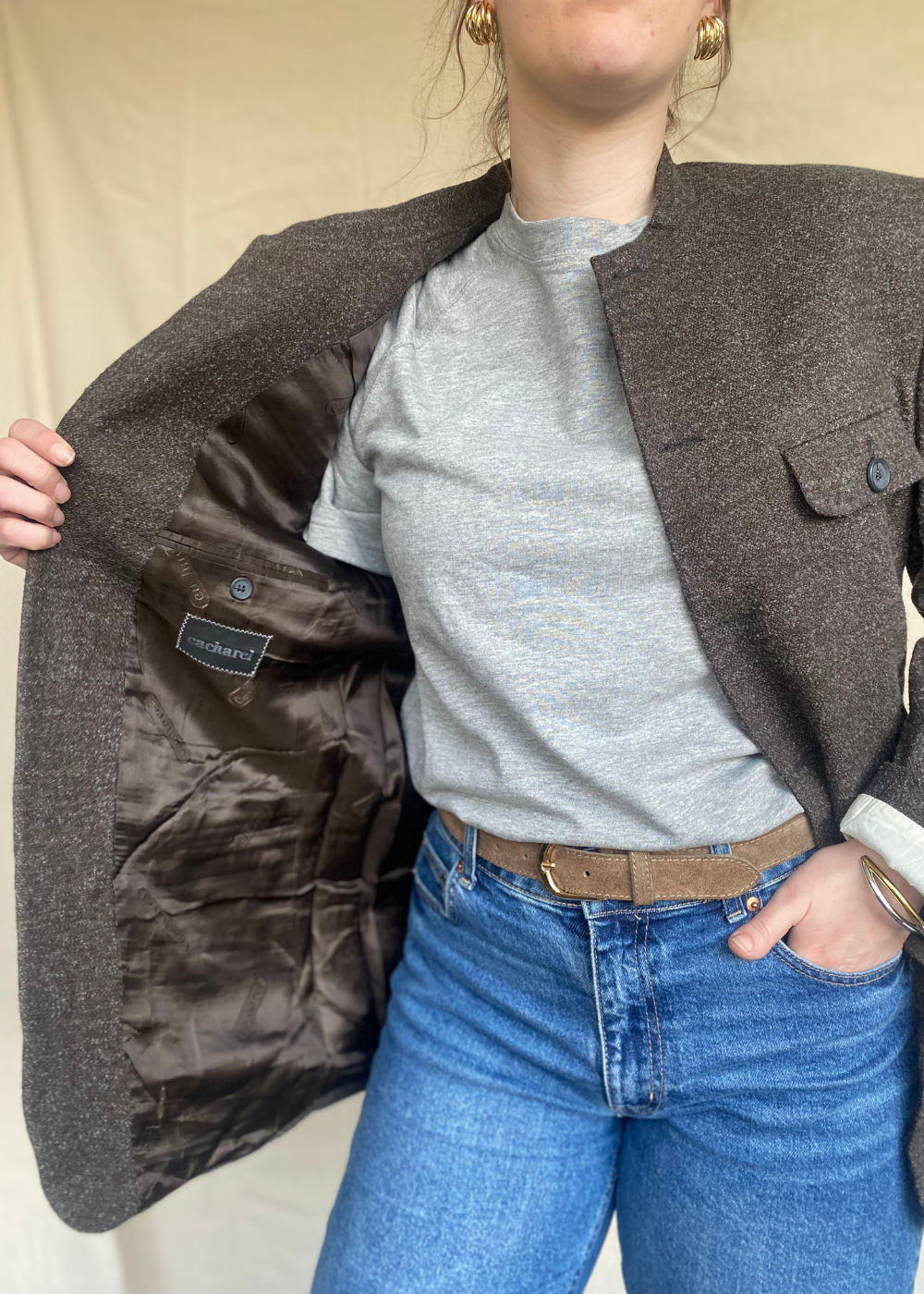 Wollen blazer - maat L/XL