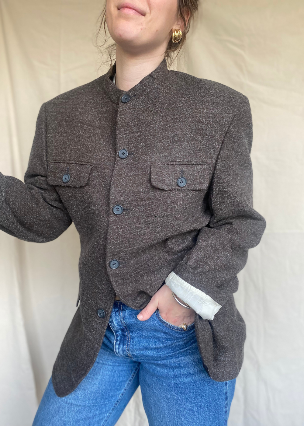 Wollen blazer - maat L/XL