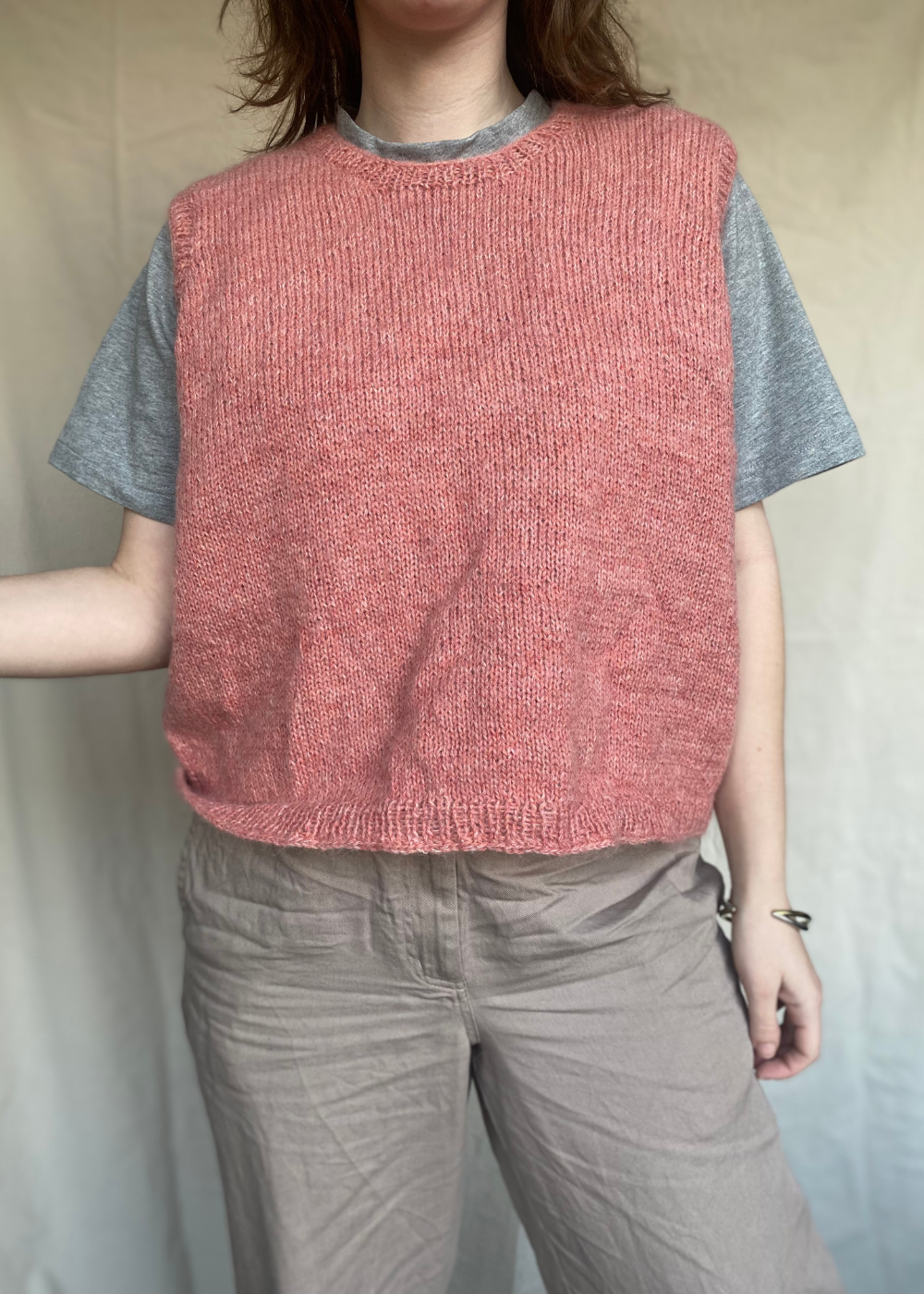 Zachtroze spencer - maat