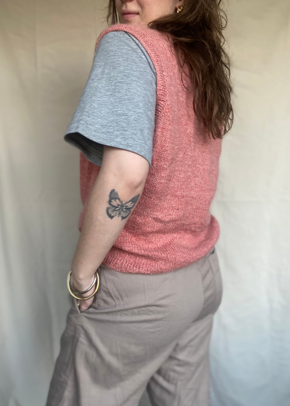 Zachtroze spencer - maat