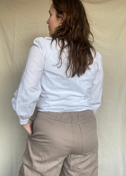 100% katoenen witte blouse - maat S