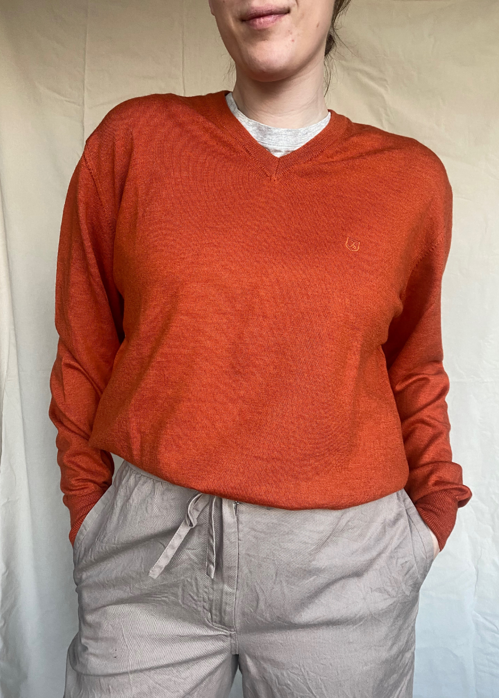 Terracotta lana wollen trui - maat L/XL