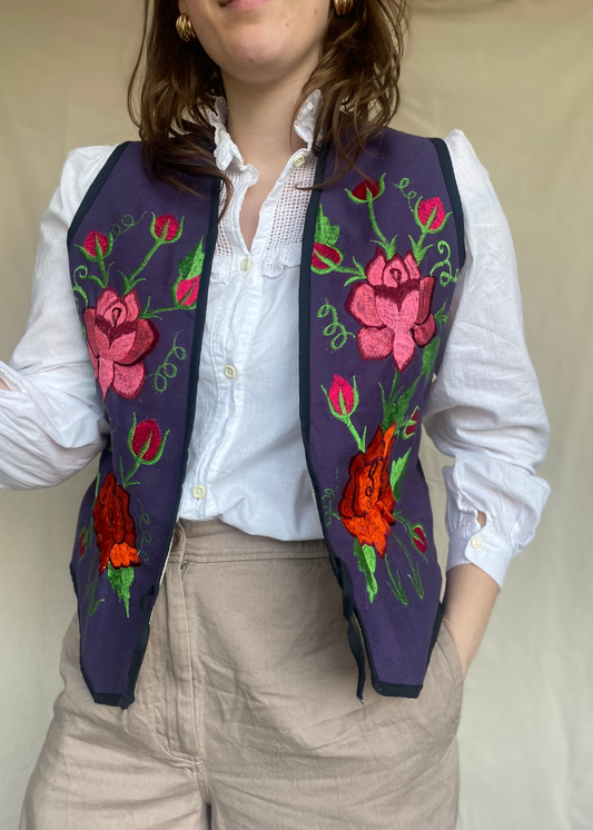 Geborduurd gilet - maat L/XL