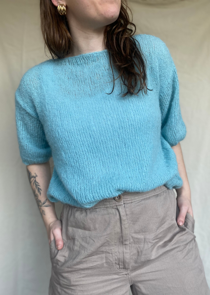 Hemelsblauwe top - maat M/L