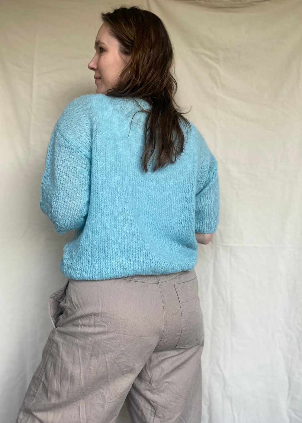 Hemelsblauwe top - maat M/L