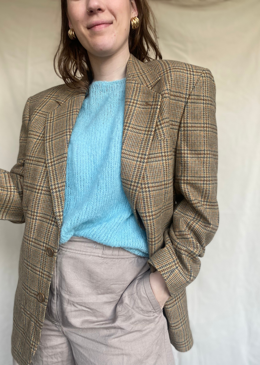 Geruiten blazer - maat L/XL