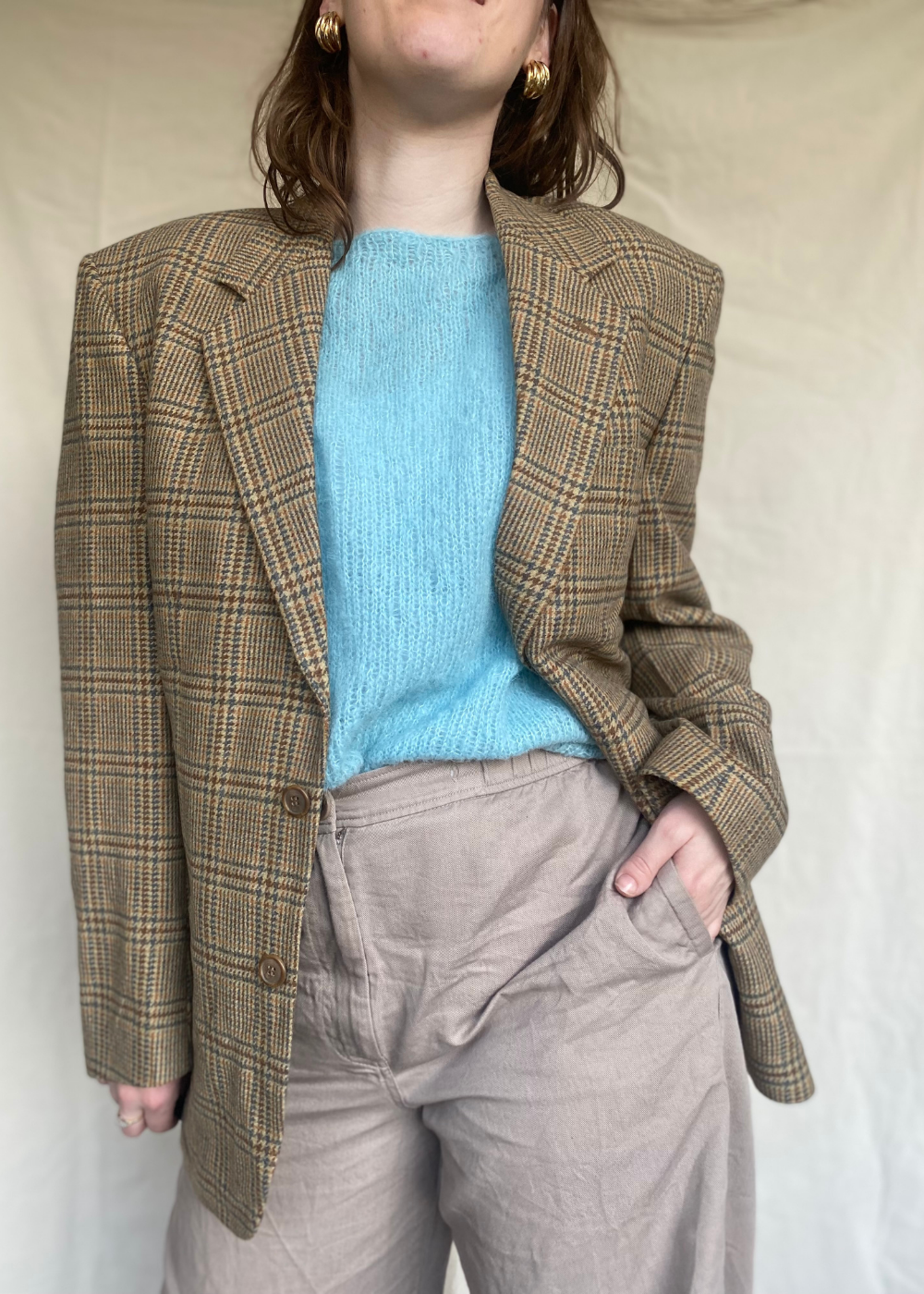 Geruiten blazer - maat L/XL