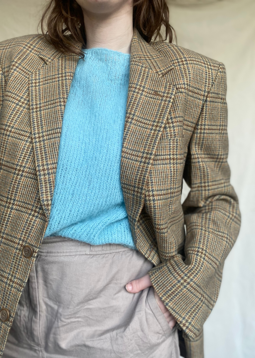 Geruiten blazer - maat L/XL