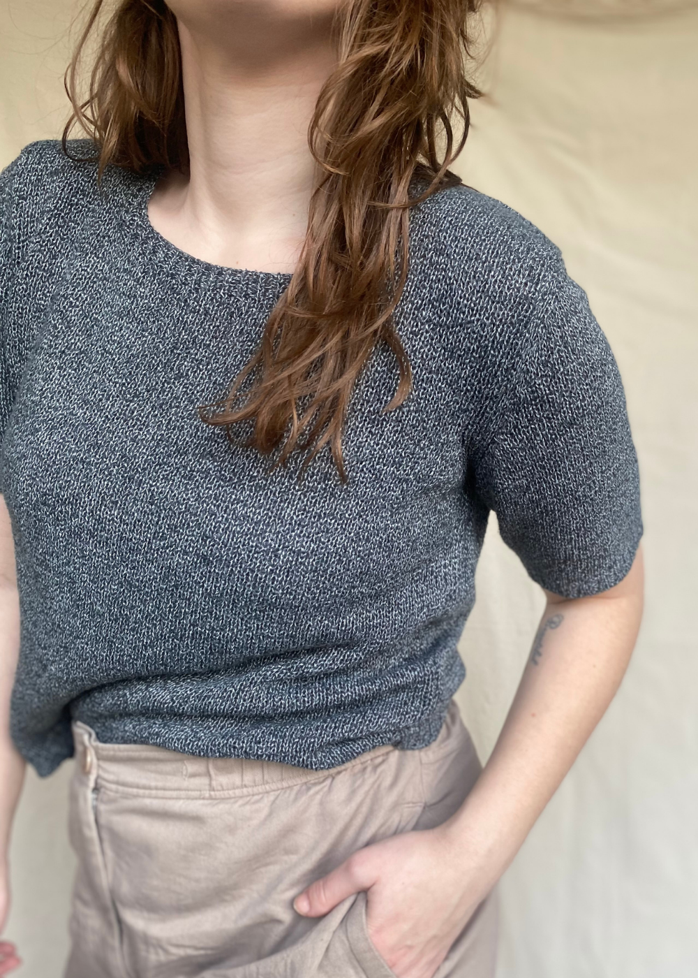 Gebreid shirt - maat S/M/L