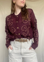 Donker paars vest - maat M/L