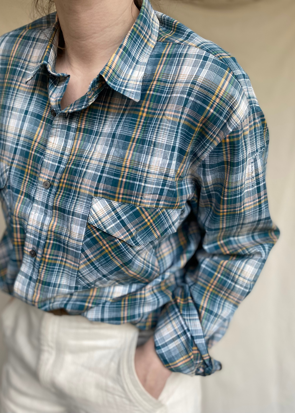 Geruiten blouse - maat L/XL