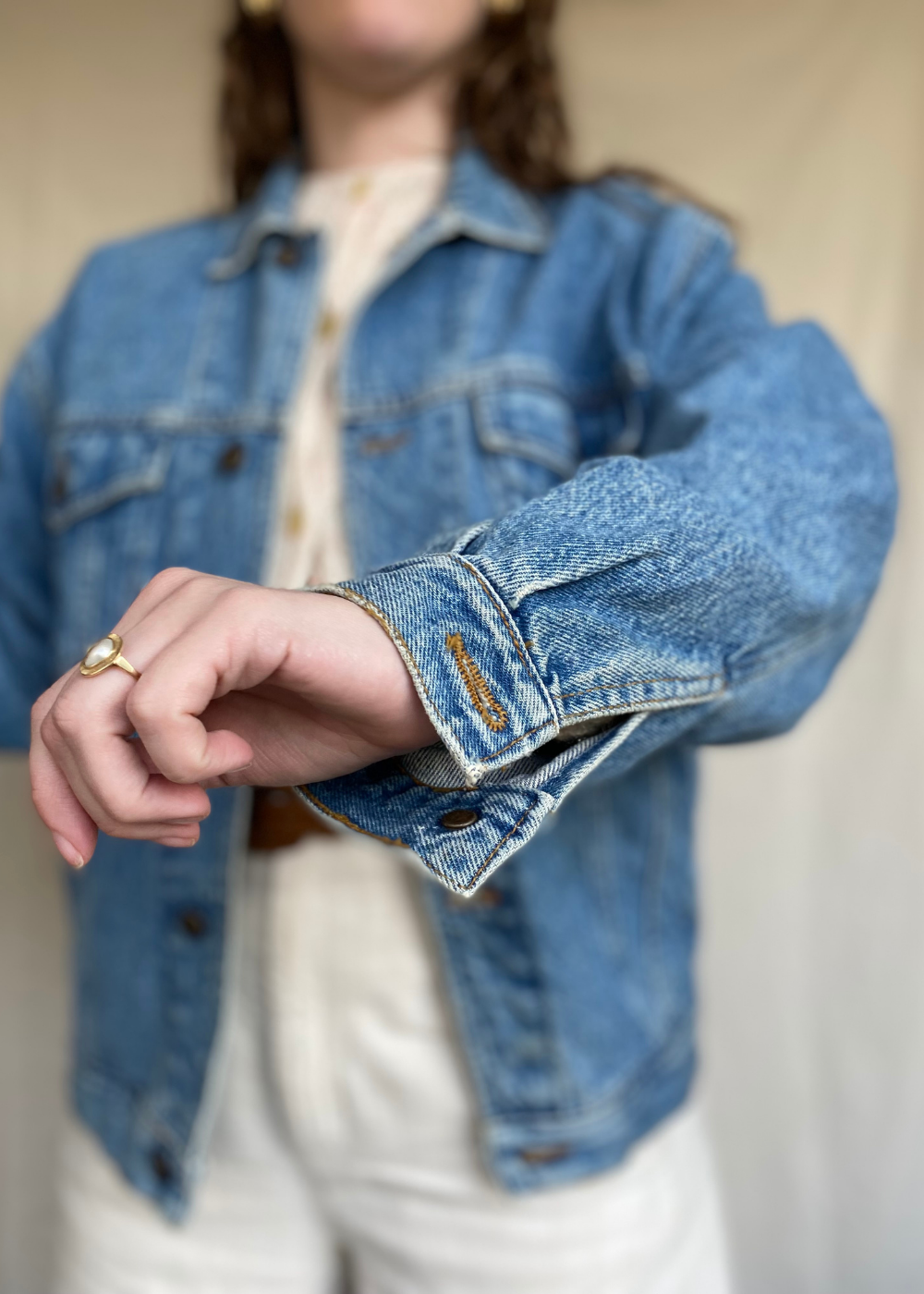 Tijdloze denim jacket - maat M/L/XL