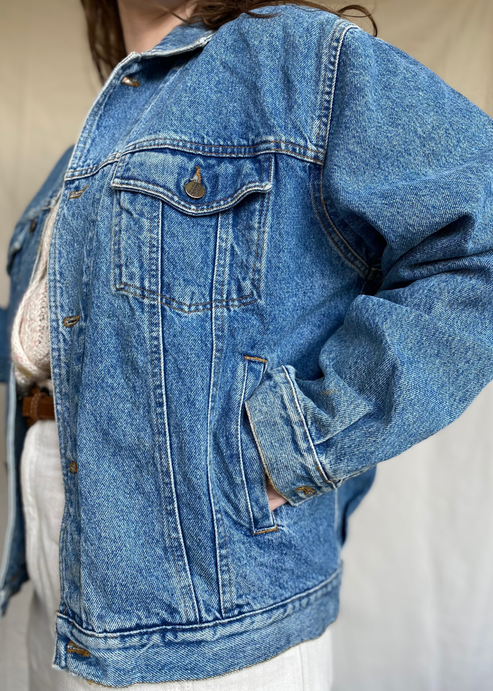 Tijdloze denim jacket - maat M/L/XL