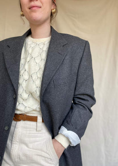 Grijze blazer - maat M/L