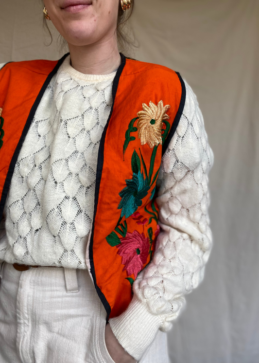 Oranje gilet - maat M tot XL