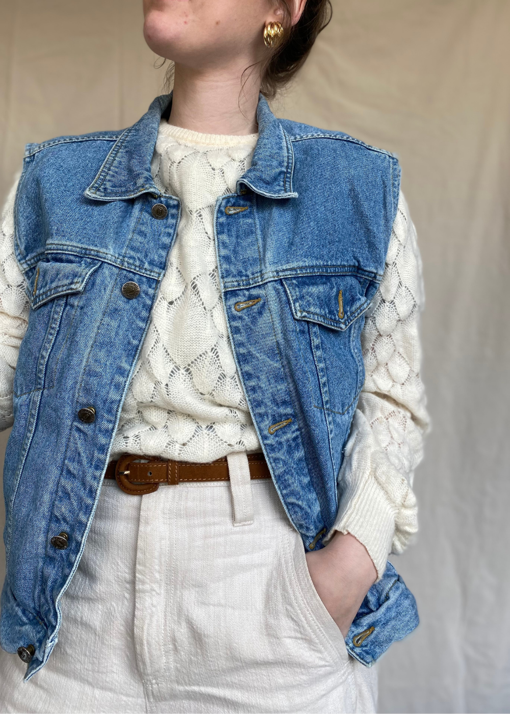 Denim gilet - maat L/XL