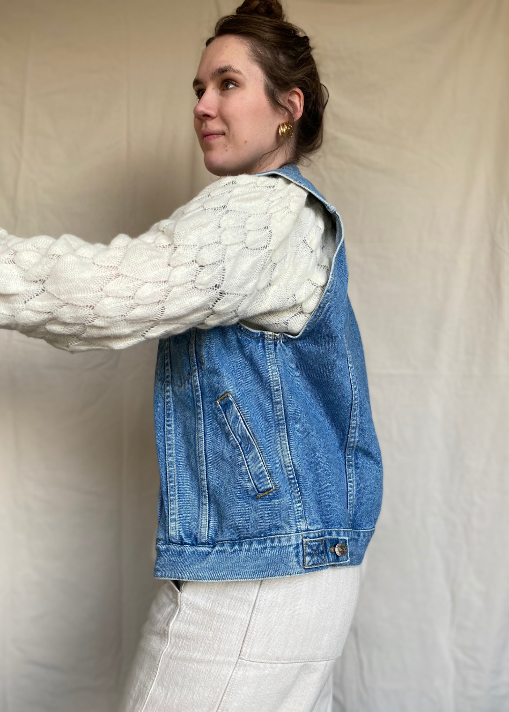 Denim gilet - maat L/XL