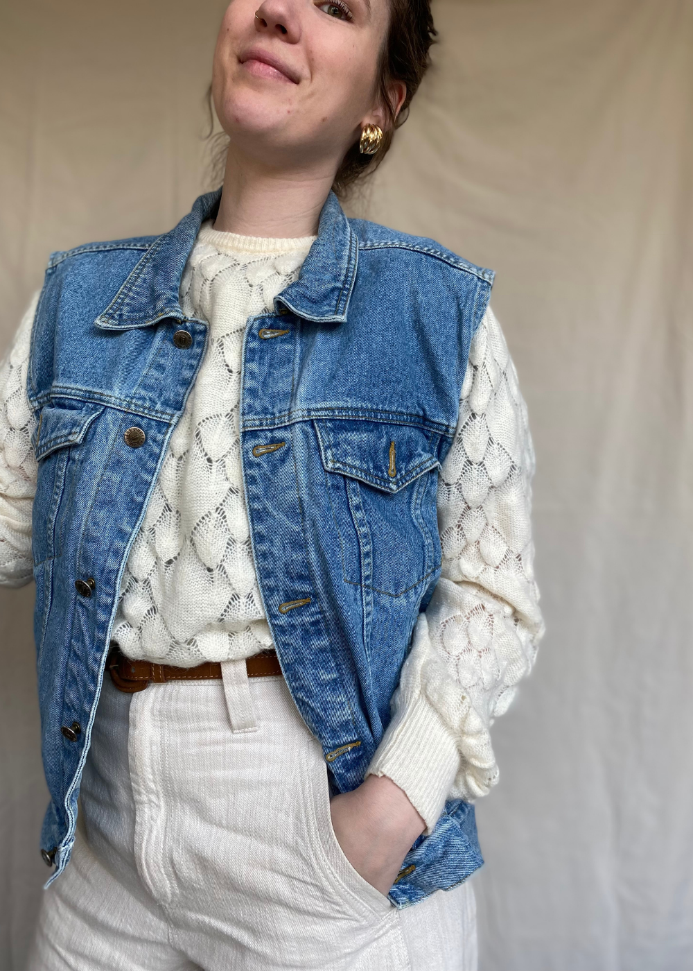 Denim gilet - maat L/XL