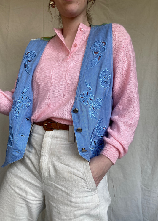 Light denim gilet - maat L/XL/XXL