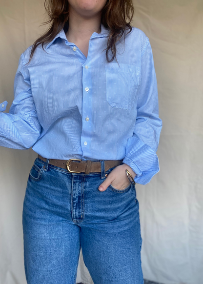 Katoenen gestreepte blouse - maat S/M