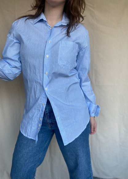 Katoenen gestreepte blouse - maat S/M