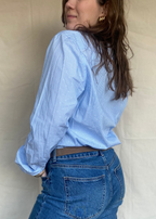 Katoenen streepjes blouse - maat S/M