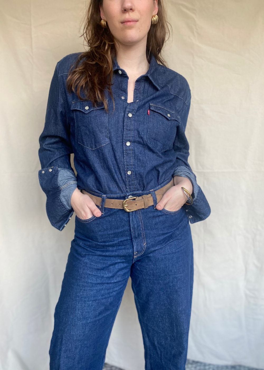 Levi's spijkerblouse - maat L