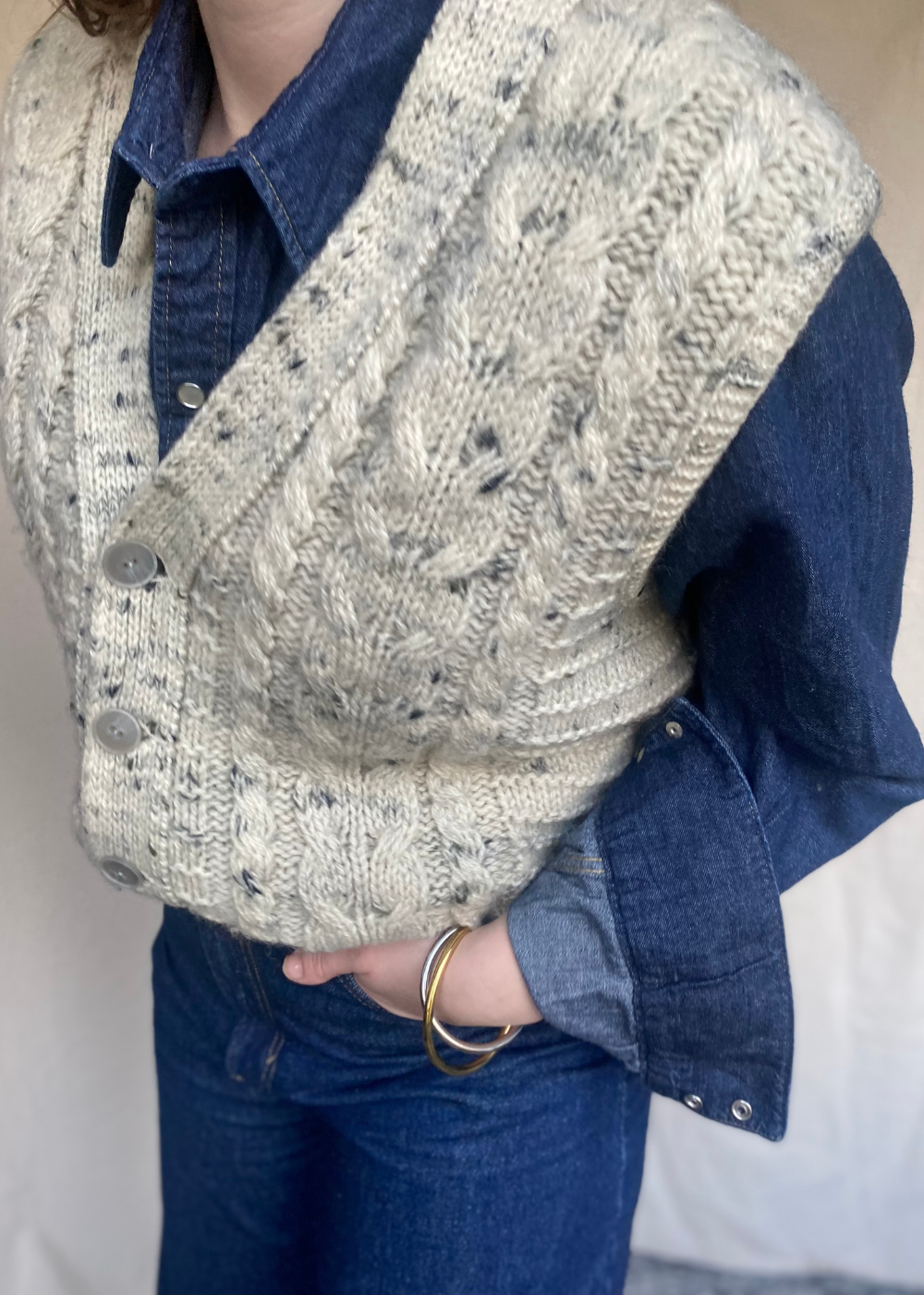 100% wollen gilet - maat L/XL