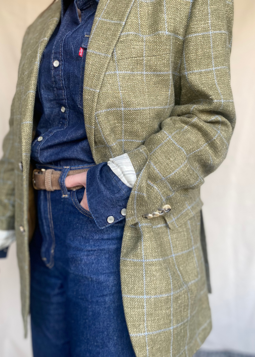 Lichtgroene blazer - maat L/XL