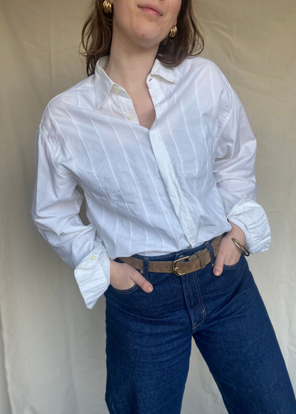 Witte katoenen blouse - maat M/L