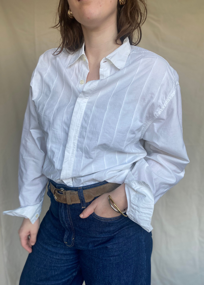 Witte katoenen blouse - maat M/L