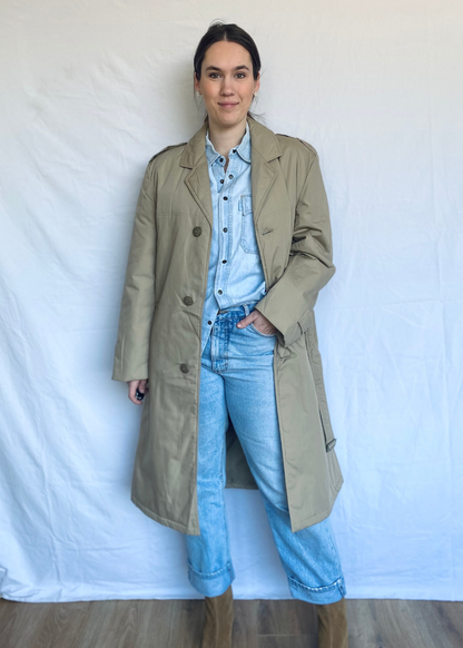 Beige trenchcoat - m/l