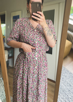 Blouse-rok bloemen set - maat L