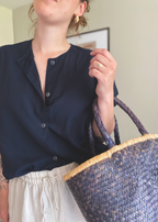 Zwarte blouse - maat M/L