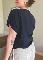 Zwarte blouse - maat M/L