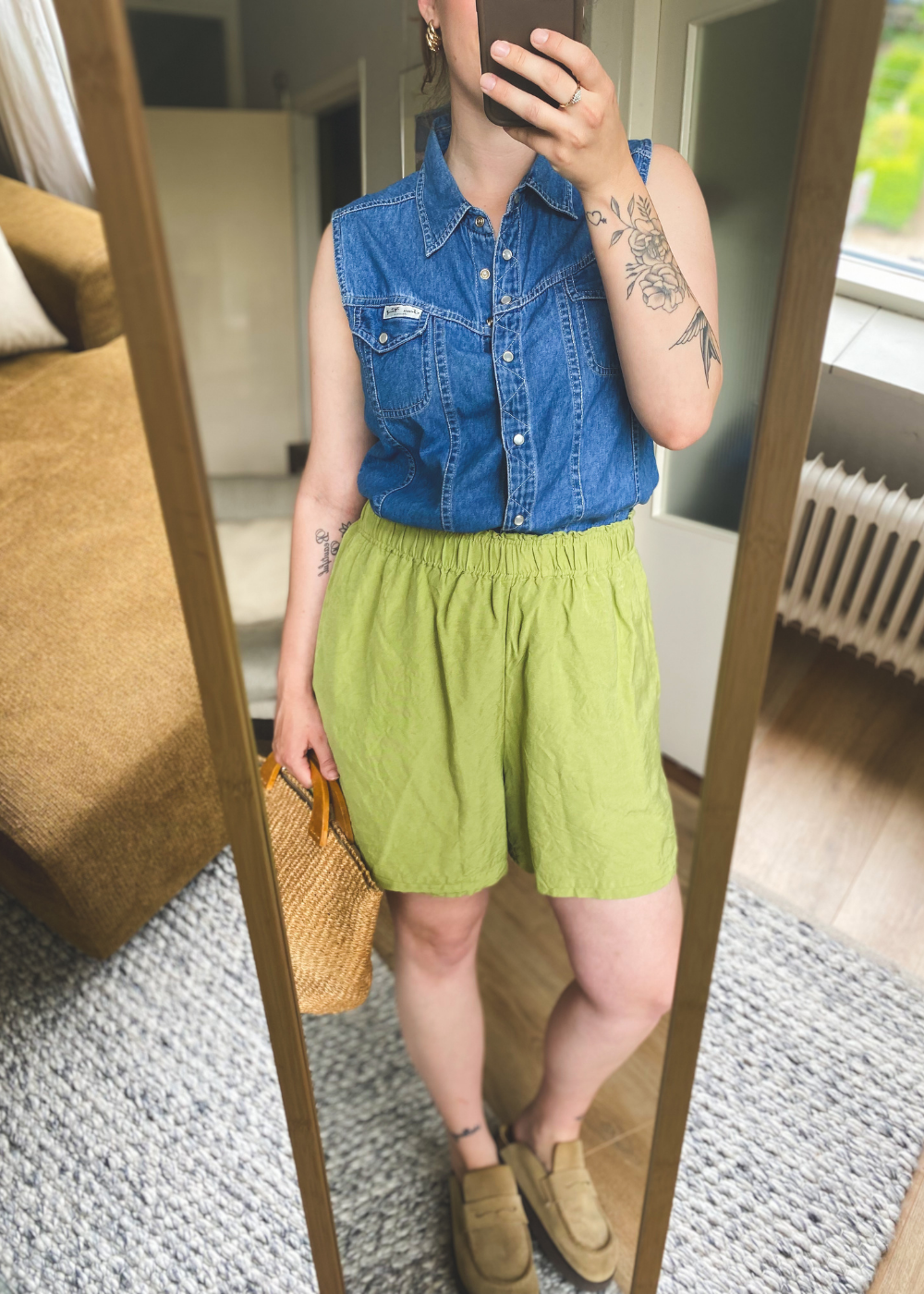 Zomer spijkerblouse - maat L